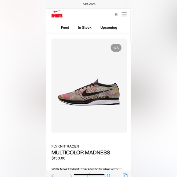 Nike Flyknit Racer Multicolored - Picture 1 of 5